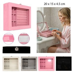 CAJA ORGANIZADORA PARA JOYAS 20X15X4.5CM